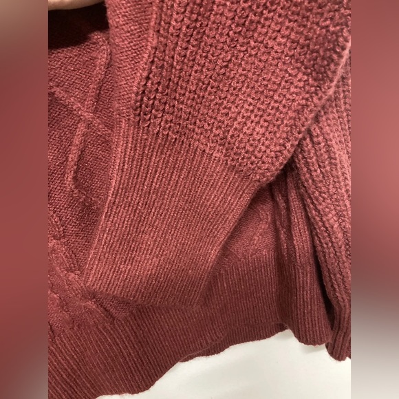 New! Flag & Anthem Womens Sweater Half Zip Pullover Red Medium Long Sleeve - Picture 8 of 12